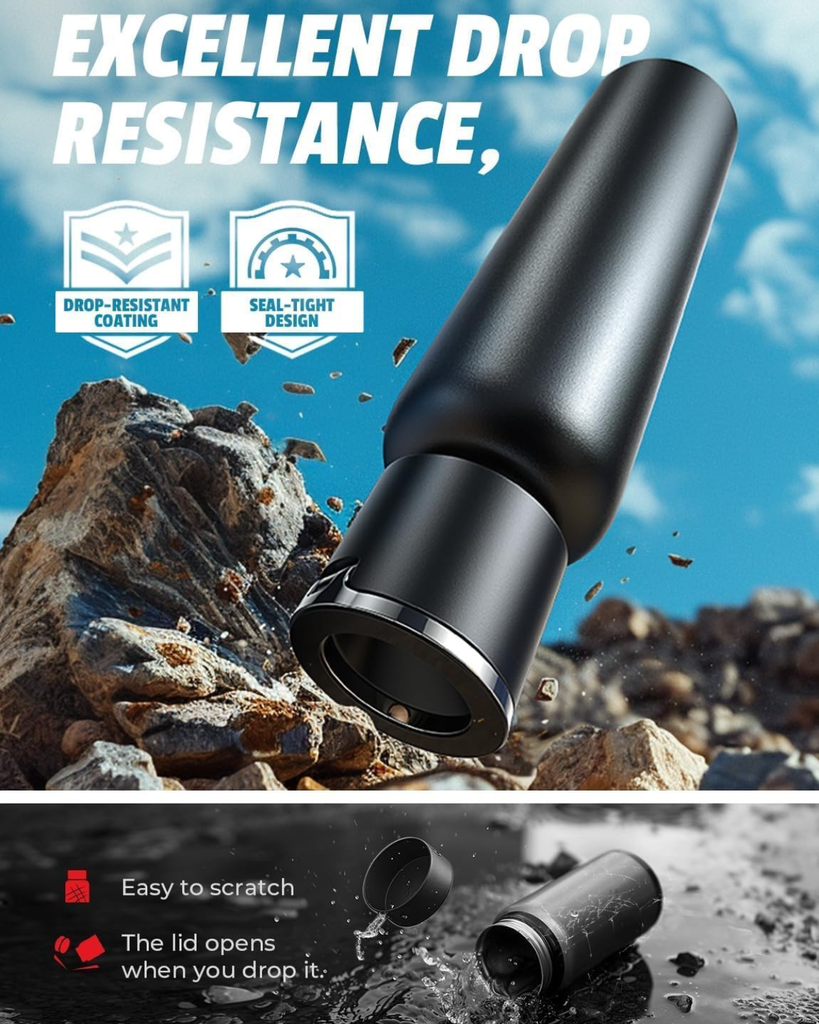 The MagCool | Bình giữ nhiệt tích hợp giá đỡ điện thoại xoay 360°