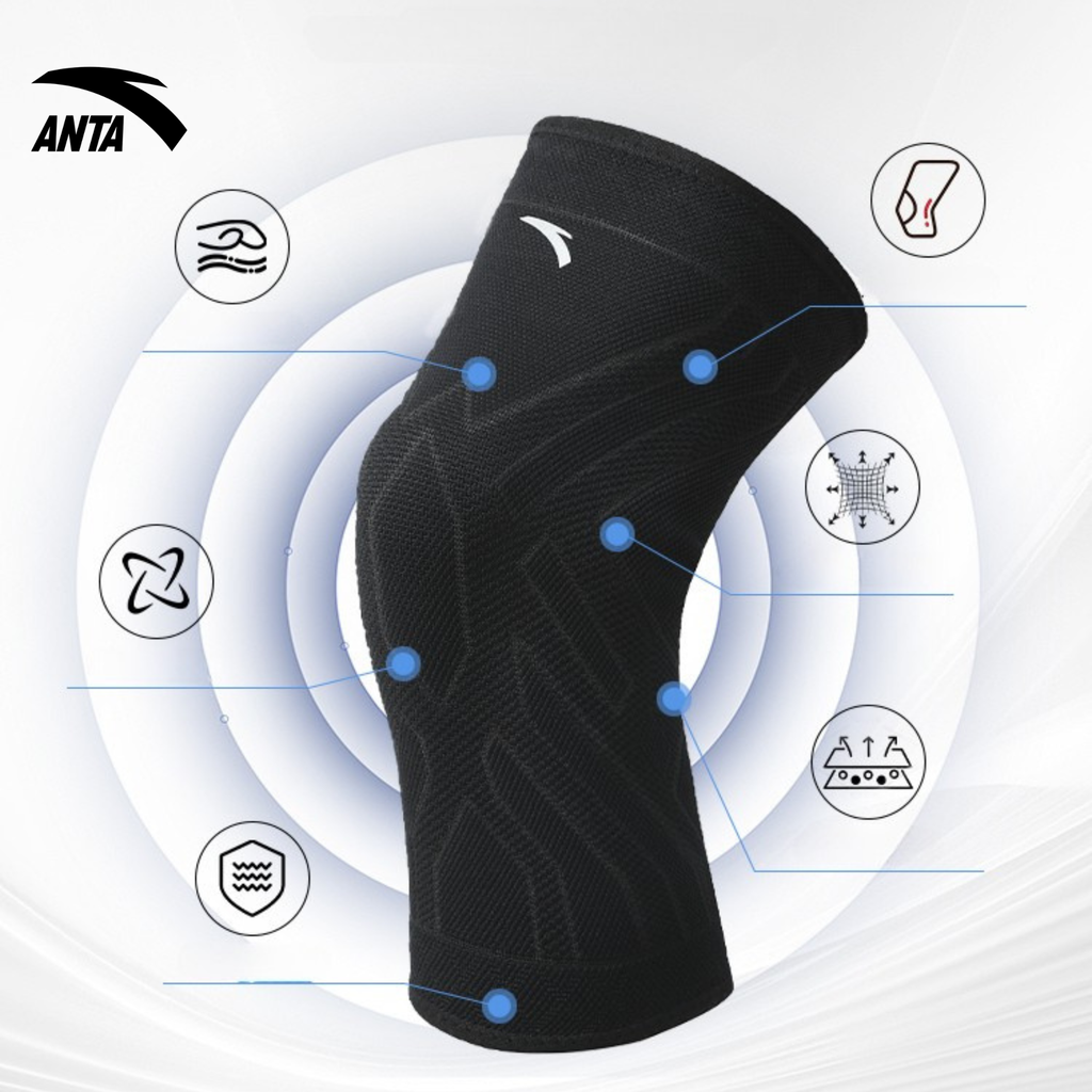 The FreshMove ANTA | Đệm bảo vệ đầu gối tích hợp vải 3D thoáng khí, công nghệ kháng khuẩn, thiết kế 360° ôm sát, co giãn, phòng ngừa và phục hồi chấn thương hiệu quả