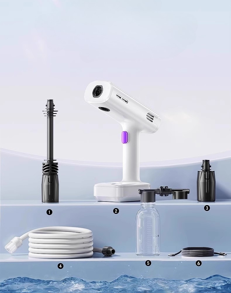 The Rush | Máy rửa xe cầm tay không dây, áp suất cao, tiện dụng