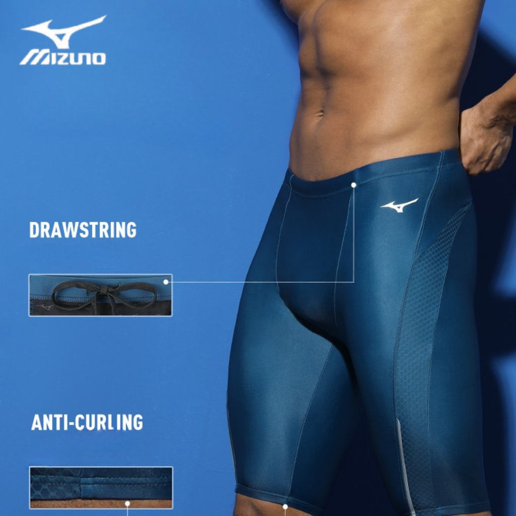 The ArmorSkin Mizuno | Quần Bơi Chuyên Dụng Tích Hợp Công Nghệ Invisible Socket Armor Bảo Vệ Vùng Nhạy Cảm, Chống Cuộn Viền, Độ Đàn Hồi Cao Cho Phép Bơi Lội Thoải Mái (UPF 50+, Spandex, Chlorine Resistance)