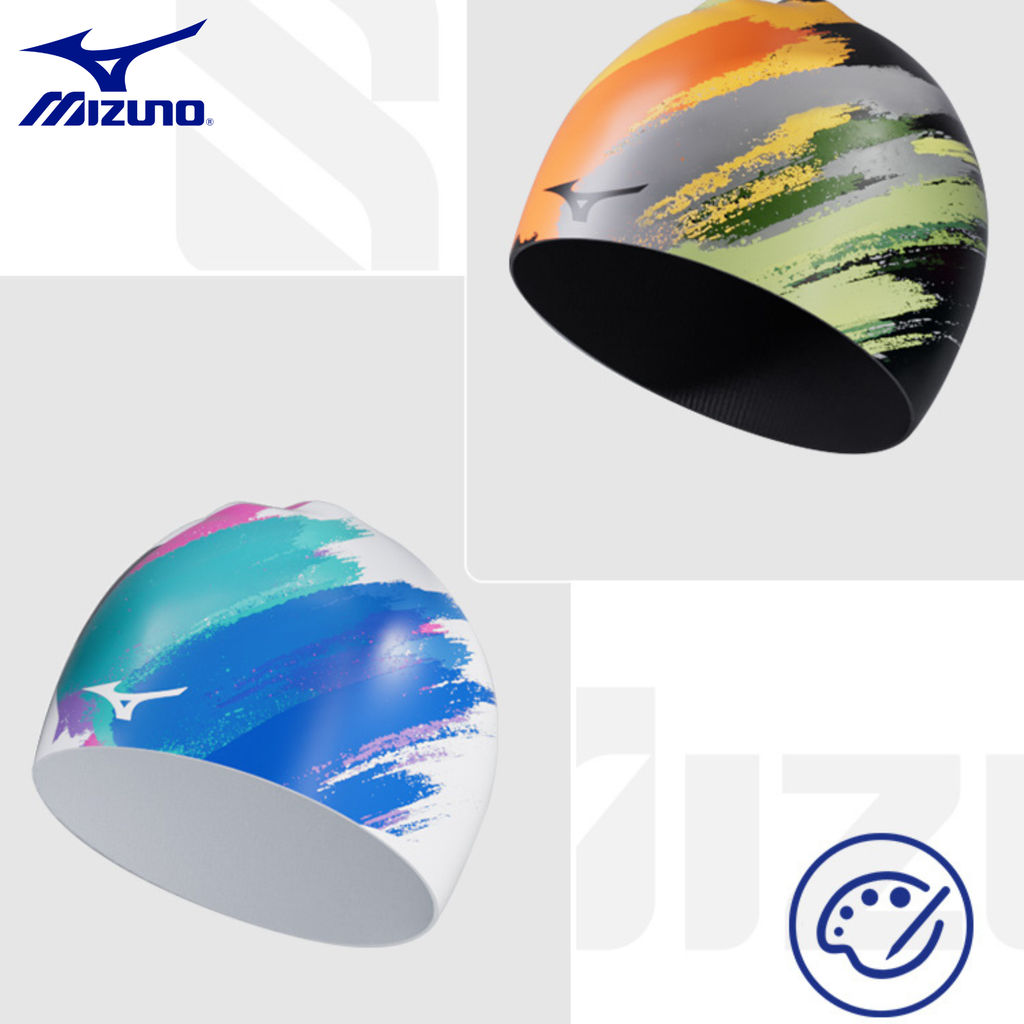 The WavePop Mizuno | Mũ Bơi Thời Trang Chống Thấm Nước Cỡ Rộng, Bảo Vệ Tai Và Đầu, Chuyên Dụng Cho Nam Và Nữ Tóc Dài, Chất Liệu Silicon Cao Cấp, Co Giãn Chống Trượt, Phong Cách Đỉnh Cao