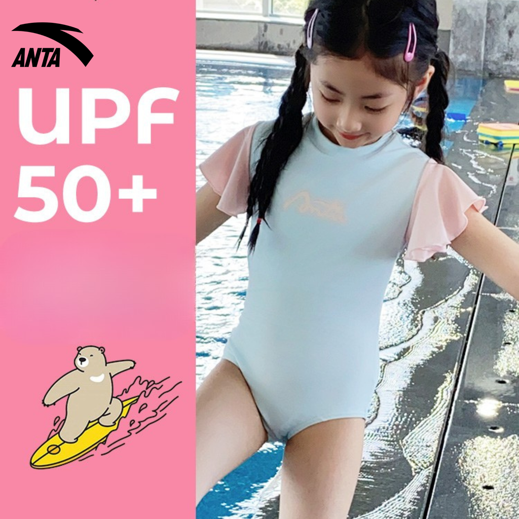 The LilyWave ANTA | Đồ Bơi Trẻ Em Thời Trang, Chống Tia UV Toàn Diện, Co Giãn 3D, Kháng Clo, Thoải Mái Vận Động