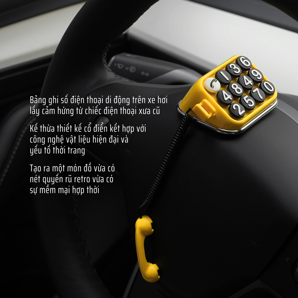 Biển số điện thoại tạm đỗ The Telephone độc đáo, thời trang