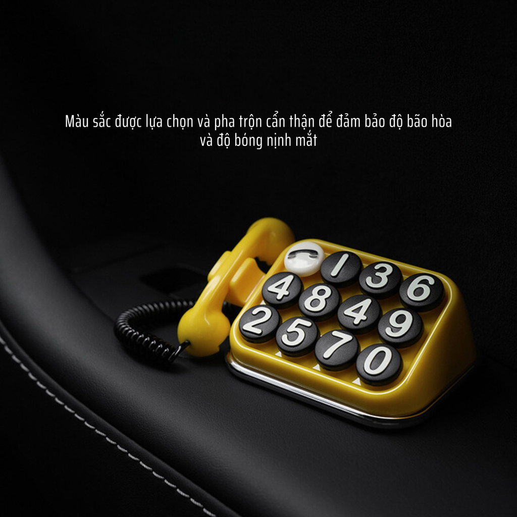 Biển số điện thoại tạm đỗ The Telephone độc đáo, thời trang