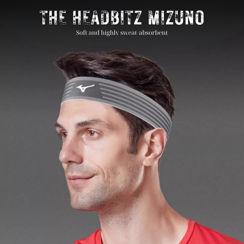 The HeadBitz Mizuno | Băng Đô Thể Thao Chuyên Dụng Thấm Hút Mồ Hôi, Co Giãn Ôm Sát, Nhẹ Và Bền