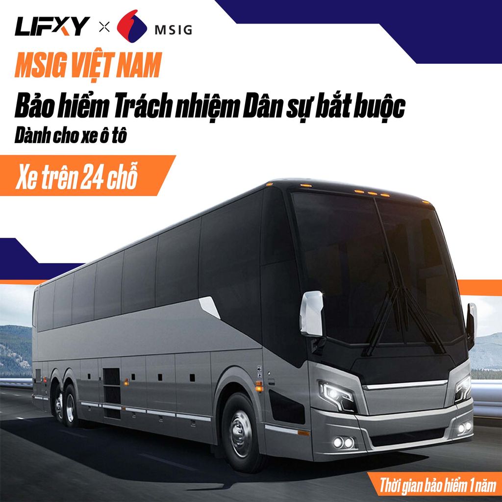 Bảo hiểm Trách nhiệm dân sự bắt buộc dành cho xe ô tô (trên 24 chỗ ngồi)