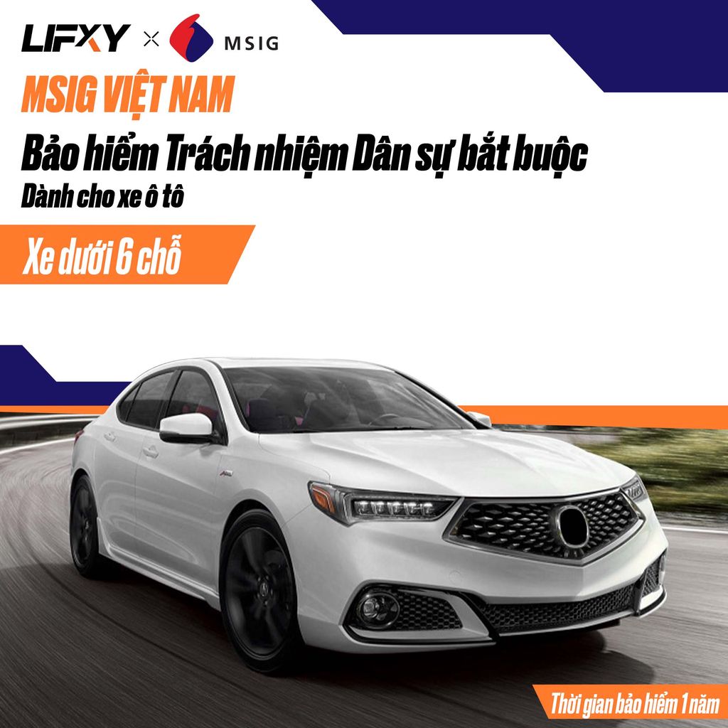 Bảo hiểm Trách nhiệm dân sự bắt buộc dành cho xe ô tô (dưới 6 chỗ ngồi)