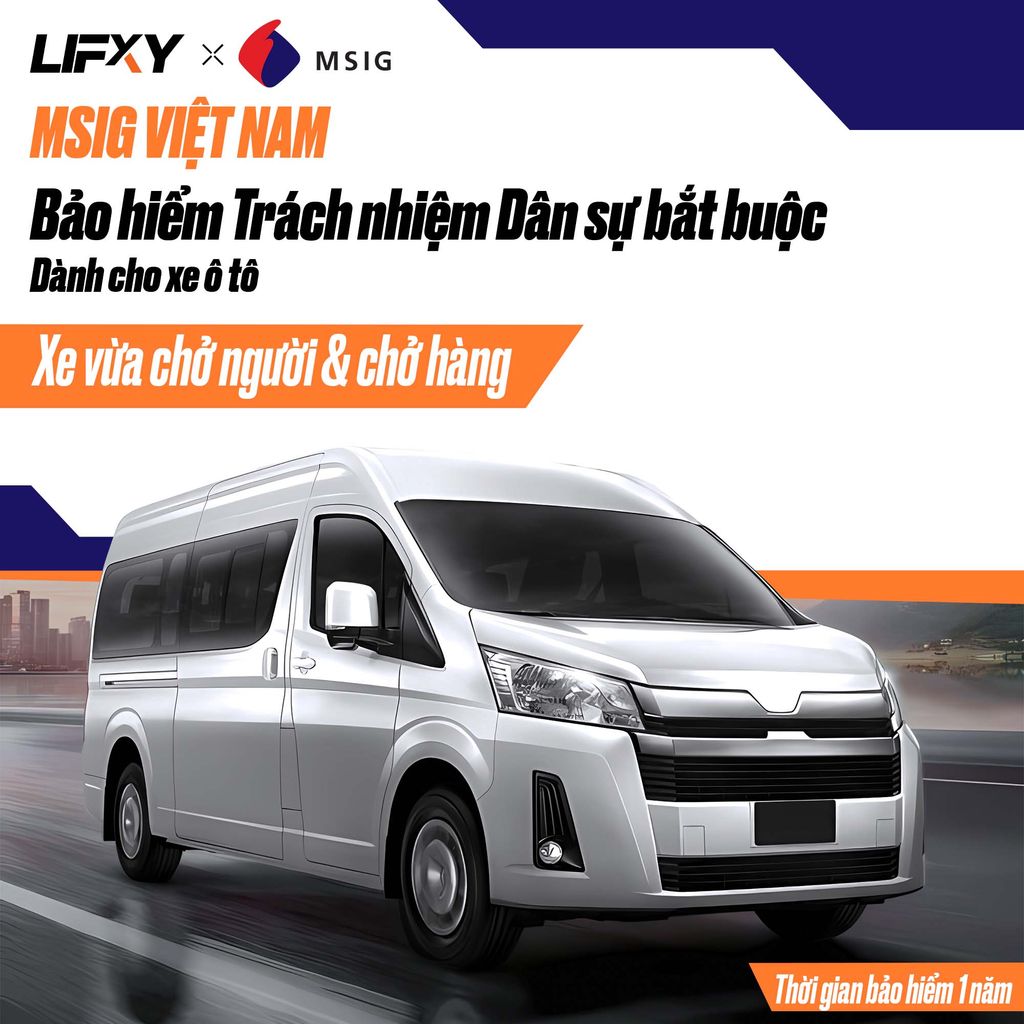 Bảo hiểm Trách nhiệm dân sự bắt buộc dành cho xe ô tô (vừa chở người vừa chở hàng)