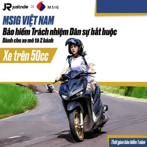 Bảo hiểm TNDS bắt buộc dành cho mô tô 2 bánh từ 50cc trở lên