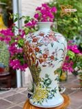  Mai Bình Tích Lộc Bát Tràng Đức Phú Tài Vượng cao 35 cm | Quà Tặng Khai Trương Mai Bình Tích Lộc Bát Tràng 