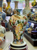  Mai Bình Tích Lộc Công Danh Phú quý vẽ vàng cao 52 cm | Quà Tặng Khai Trương Mai Bình Tích Lộc Bát Tràng 