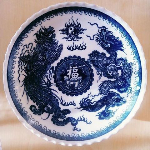  Mâm bồng hoa quả thờ, sứ Bát Tràng 20cm 