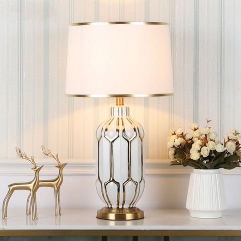  Đèn bàn gốm sứ cao cấp cao 65cm 