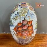  Trứng phong thủy vẽ vàng 45cm 