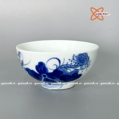  Bộ 10 bát thờ gốm sứ họa tiết Hoa Sen Bát Tràng 
