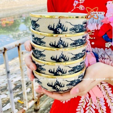  Bộ 10 bát thờ men rạn xuất xứ Bát Tràng 