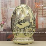  Trứng phú quý sinh tài nở lộc gốm Chu Đậu 30cm 