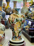  Mai Bình Tích Lộc Công Danh Phú quý vẽ vàng cao 52 cm | Quà Tặng Khai Trương Mai Bình Tích Lộc Bát Tràng 