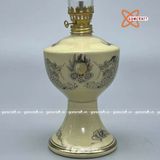  Đèn dầu gốm Chu Đậu vẽ vàng kim 20cm 