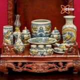  Bộ đồ thờ men rạn cho ban thờ thần tài 