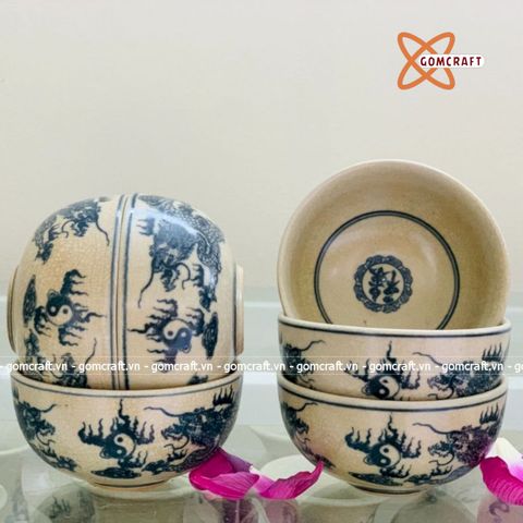  Bộ bát thờ men rạn 10 cái 