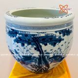  Thống Tàu men tràm vẽ tay 40cm 