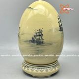  Trứng tài lộc thuận buồm xuôi gió gốm Chu Đậu truyền thống 45cm 