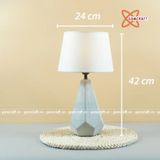  Đèn ngủ để bàn sứ cao 42cm 