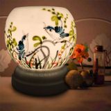  Đèn xông tinh dầu gốm Bát Tràng - Đôi Chim Xanh 