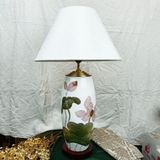  Đèn Ngủ Gốm Sứ Bom Sen Sơn Mài Bát Tràng 58cm 