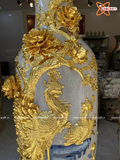  Lục bình Bát Tràng cao cấp Công Danh Phú Quý men rạn đắp nổi kênh bong dát vàng cao 1m4 
