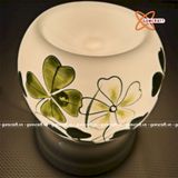  Đèn xông tinh dầu gốm Bát Tràng - Tứ Diệp Thảo 