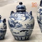  Quà tặng Bố Chum sành vẽ Sơn Thủy dung tích 20 lít 