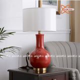  Đèn để bàn gốm sứ nhiều màu cao 64cm 