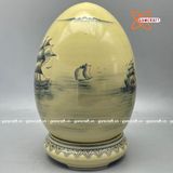  Trứng tài lộc thuận buồm xuôi gió gốm Chu Đậu truyền thống 45cm 