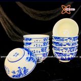  Bộ 10 bát thờ thất tiên men lam đặc biệt 