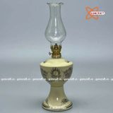  Đèn dầu gốm Chu Đậu vẽ vàng kim 20cm 