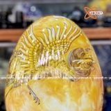  Trứng Tài Lộc Chim Phượng Vẽ Vàng 24K 25cm 