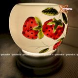  Đèn xông tinh dầu gốm Bát Tràng - Dâu Tây 