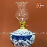  Đèn dầu thờ men lam Vạn Phúc Trường An 