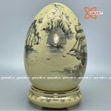  Trứng tài lộc thuận buồm xuôi gió gốm Chu Đậu 38cm 