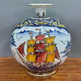  Bình Hút Lộc Bát Tràng nhị cảnh cao 40 cm bụng 38 cm | Quà Tặng Khai Trương bình hút lộc Bát Tràng 