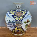  Bình Hút Lộc Bát Tràng nhị cảnh cao 40 cm bụng 38 cm | Quà Tặng Khai Trương bình hút lộc Bát Tràng 