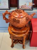  Ấm Tích Bát Tràng Bình An cao cấp đắp nổi cao 26 cm 