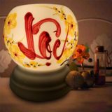  Đèn xông tinh dầu gốm Bát Tràng - Lộc Vàng 