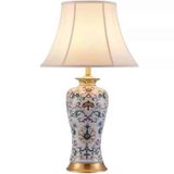  Đèn bàn bằng gốm sang trọng kiểu Mỹ 70cm 