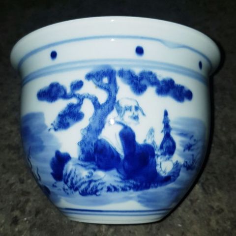  Thống mini vẽ la hán 16x12cm 