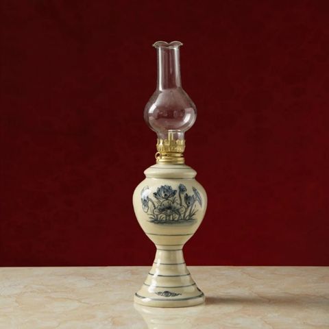  Đèn dầu gốm Chu Đậu 15cm 