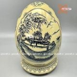  Trứng tài lộc gốm Chu Đậu truyền thống 38cm 