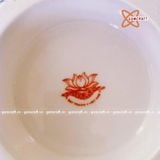  Mâm bồng hoa quả thờ, sứ Bát Tràng 20cm 